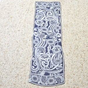 Burmel Silk Scarf Art Nouveau Design Vintage Japan